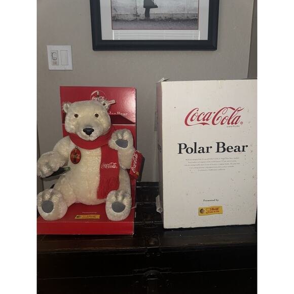 New Steiff Ltd Edition Coca Cola Polar Bear 02759/10000 Genuine